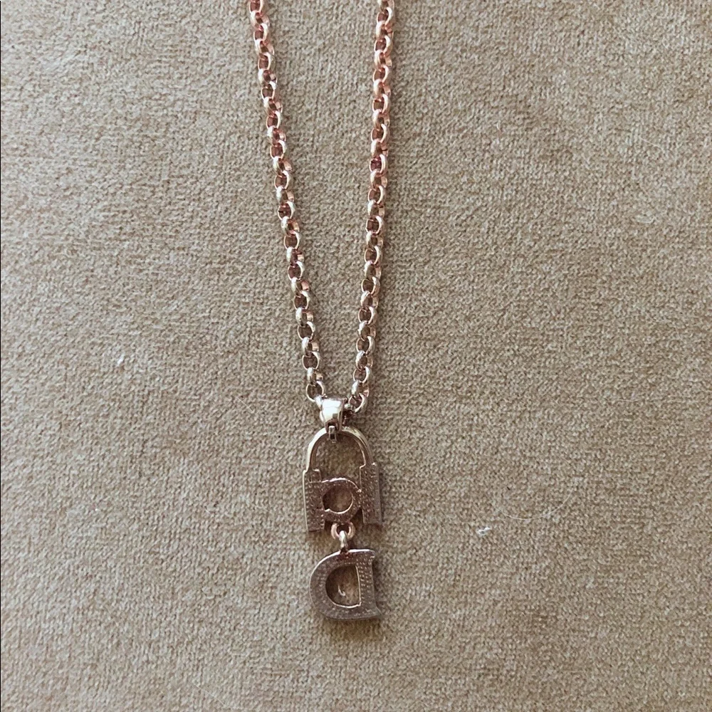 Rose Gold Tone Swarovski Necklace - Picture 4 of 4
